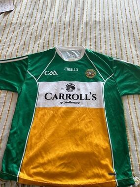 O'Neill's Green White Gold Co. Offaly GAA Jersey